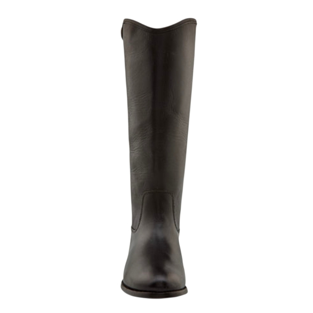 Frye Melissa Button Black Tall Leather Riding Boots Size 9 - Picture 3 of 16